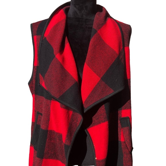 Yacun Red Buffalo Plaid Winter Vest size XL - Picture 3 of 11